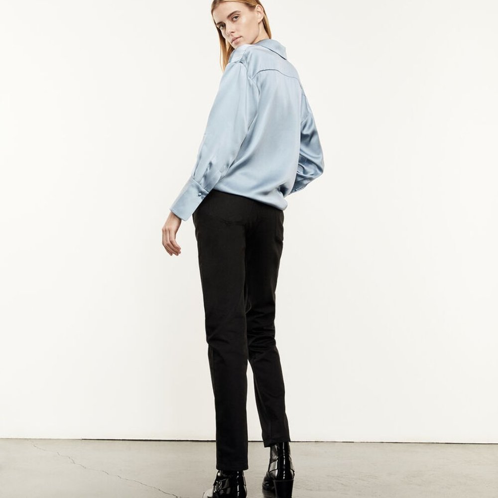Beautiful Baby Blue Silk Button Down fron THE KOOPLES of Paris! - Picture 5 of 6